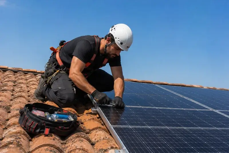 Maintenance et monitoring de panneaux solaires à Septème