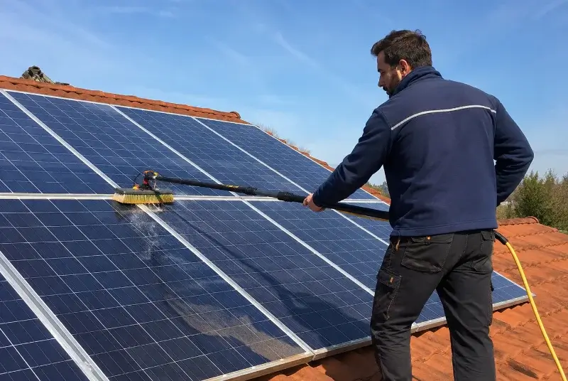 Nettoyage et entretien de panneaux solaires à Septème